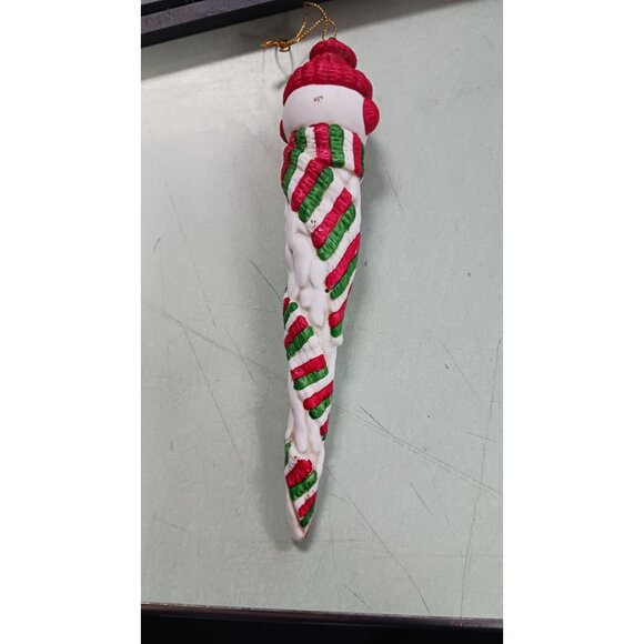 Snowman Icicle Christmas Ornament - Picture 3 of 5